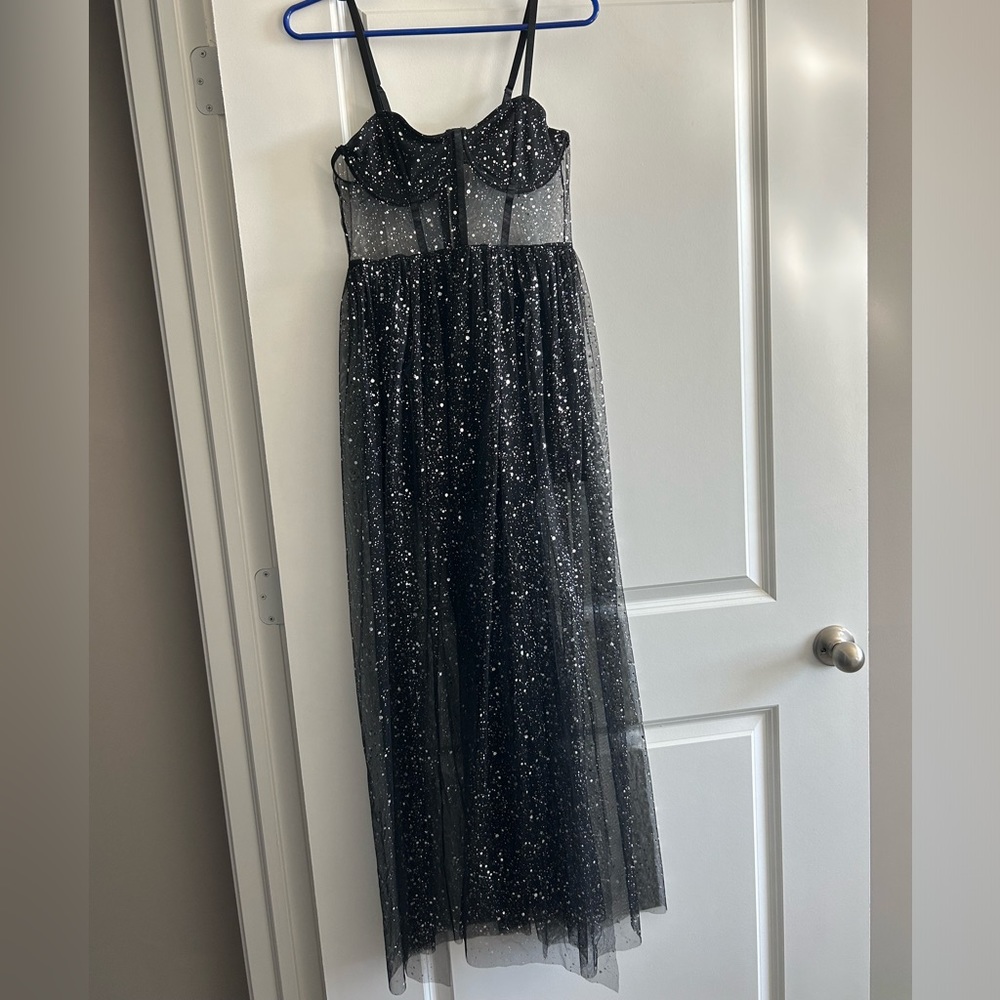 mesh sparkly dress